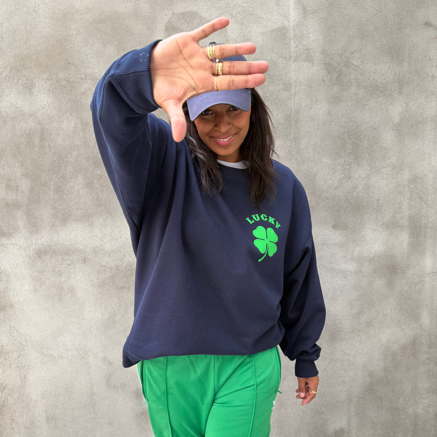 LUCKY Sweater blau