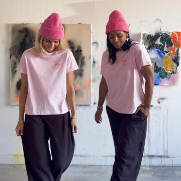 ELISA KLINKENBERG X BWG BEING SOFT OFT T-Shirt rosa
