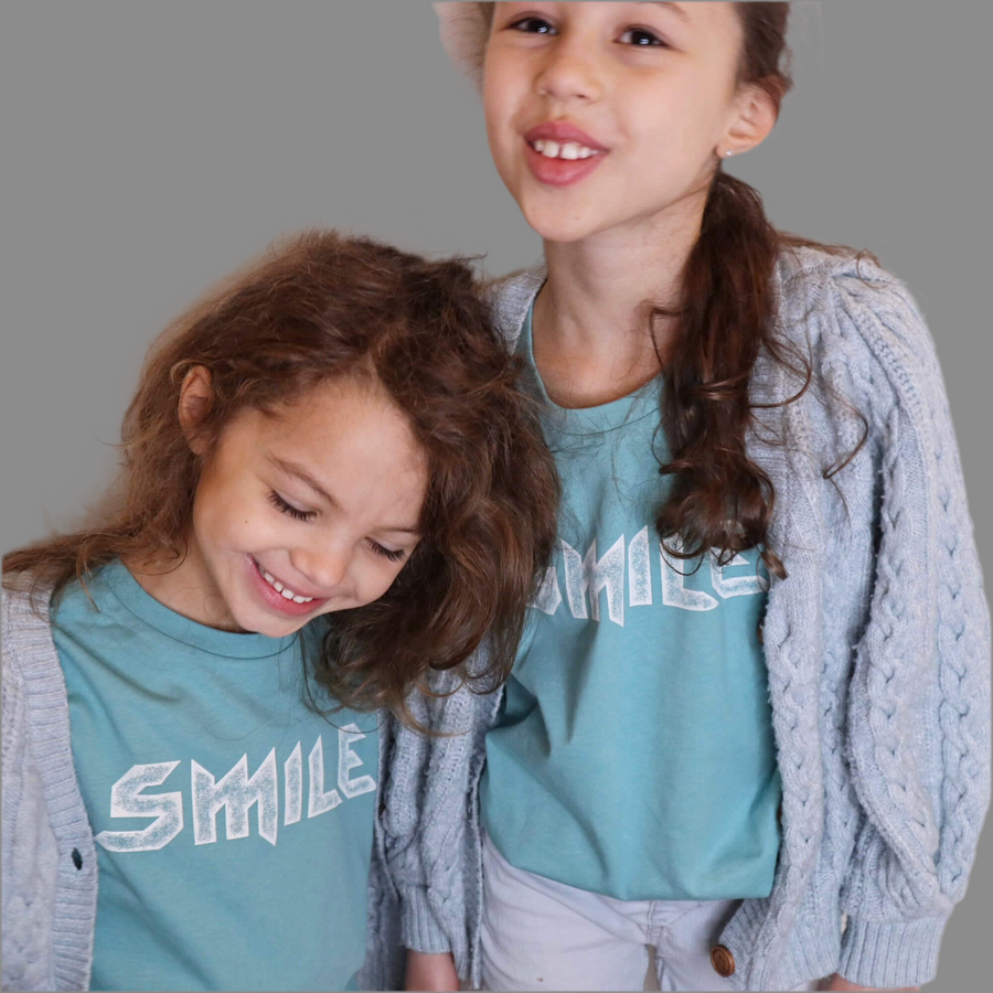 SMILE Kinder Shirt türkis