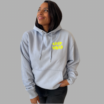 GOOD VIBES Hoodie blau