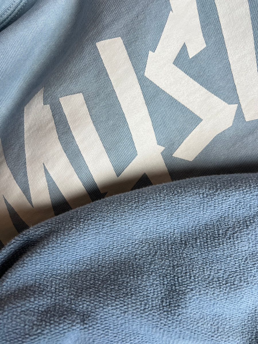 MUSIC Hoodie vintage blau