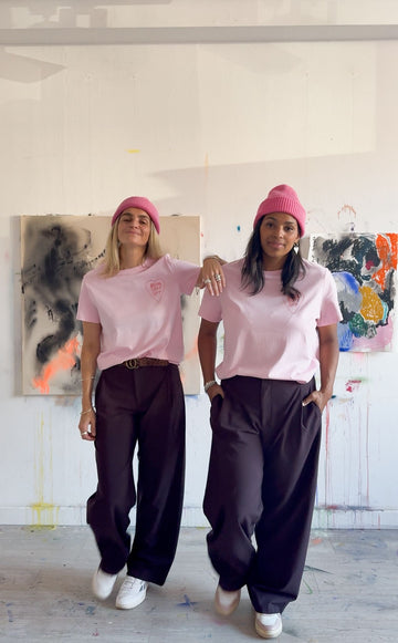 ELISA KLINKENBERG X BWG BEING SOFT OFT T-Shirt rosa