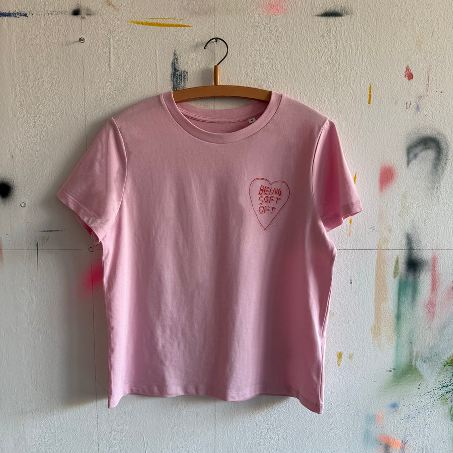 ELISA KLINKENBERG X BWG BEING SOFT OFT T-Shirt rosa