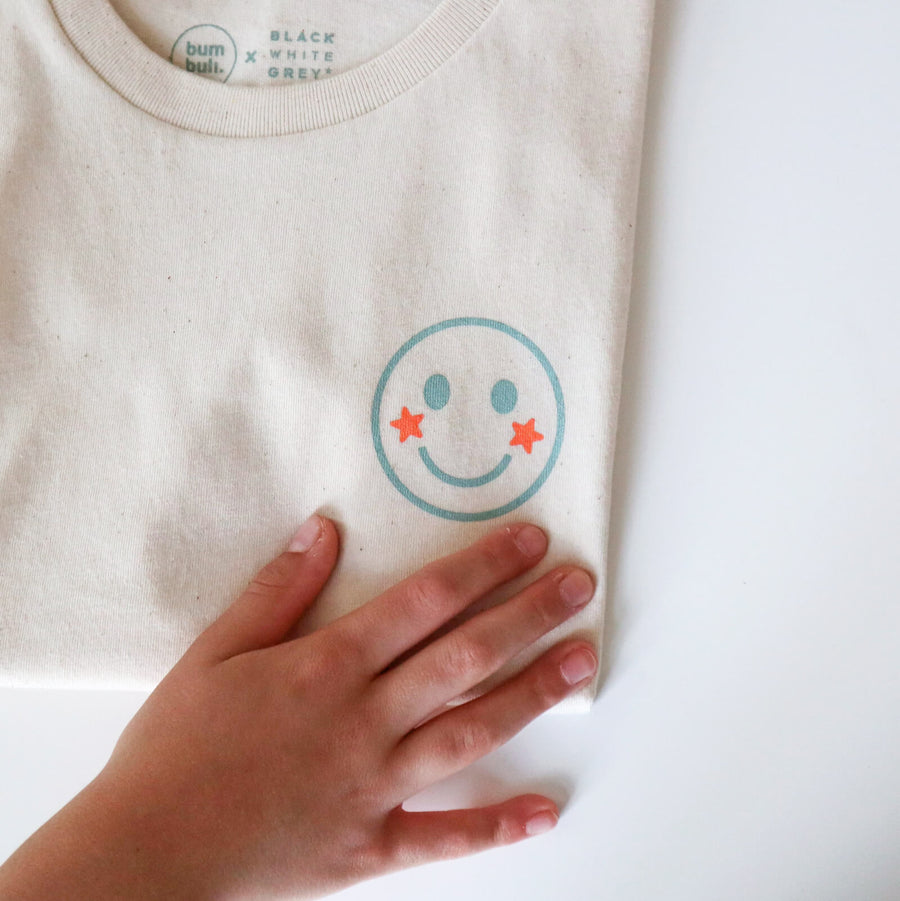 NATURAL SMILEY Kinder Shirt vanille